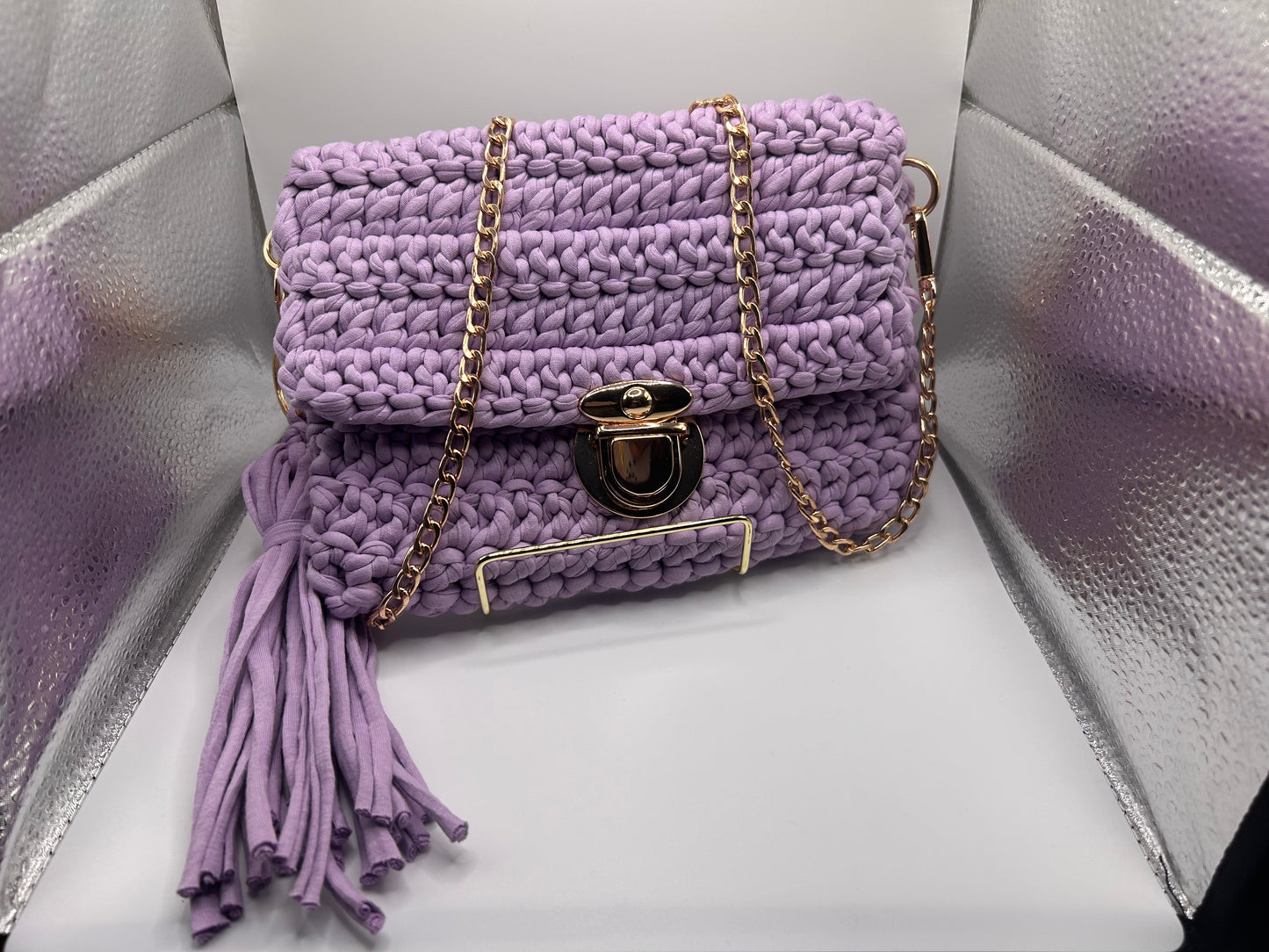 Lilac Crossbody Clutch